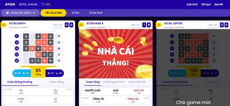 Quay Số Atom Tại Bin88 Siêu Phẩm Xổ Số Tốc Độ Cao Hiện Đại