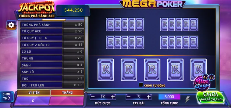 Mega Poker Tại Bin88 Đỉnh Cao Trí Tuệ Và Phần Thưởng Khổng Lồ