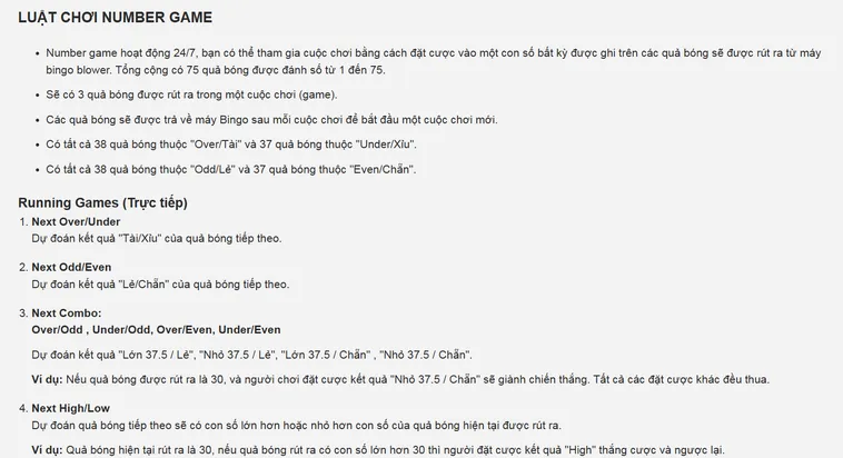 Trải Nghiệm Đỉnh Cao Cùng Siêu Phẩm Quay Số Numbers Game Tại Bin88