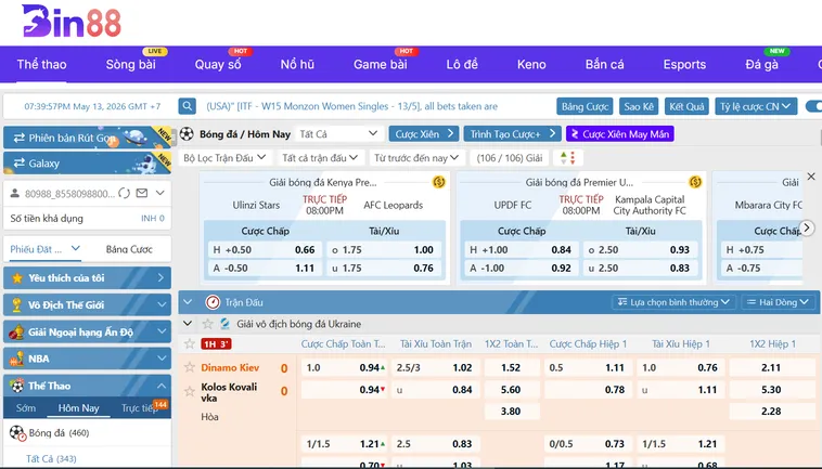 Khám Phá Nền Tảng Thể Thao Saba Sports Tại Bin88 Đẳng Cấp Nhất