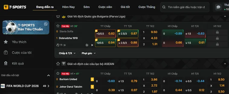 Khám Phá Nền Tảng Thể Thao T Sports Tại Bin88 Đẳng Cấp Nhất Hiện Nay